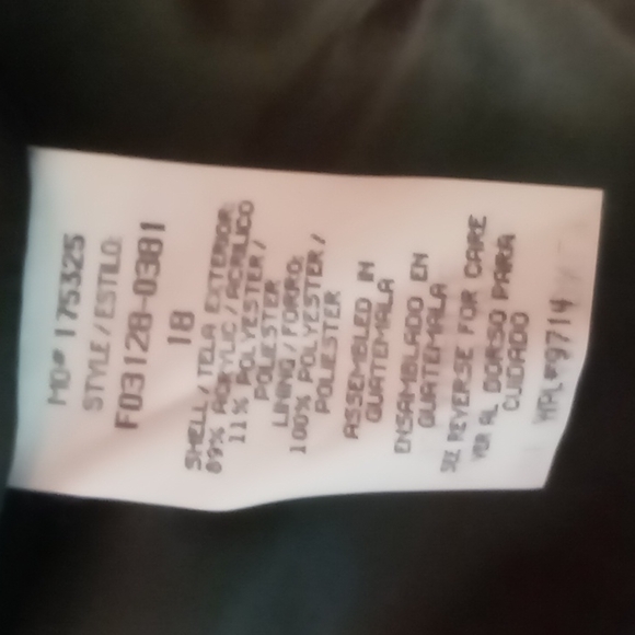 Sag Harbor Purple Tone Button Up Jacket Size 18 - Picture 5 of 5